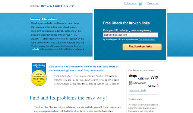 Como encontrar links quebrados (404) não encontrados