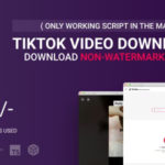 Script para baixar vídeos do TikTok sem marca d'água e extrator de música