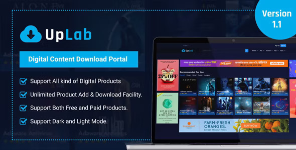 UpLab – script de portal de download de conteúdo digital