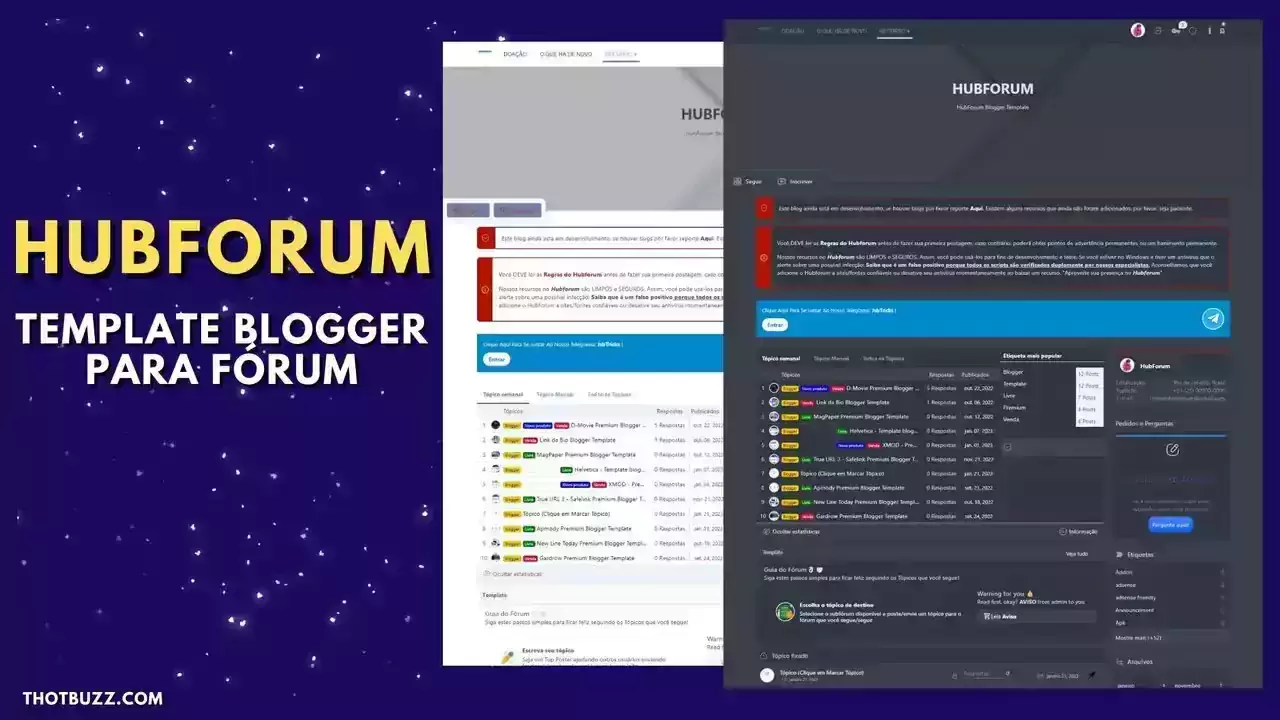 HubForum - Template Blogger para Fórum