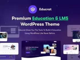 Educrat – Tema WordPress de educação para cursos online