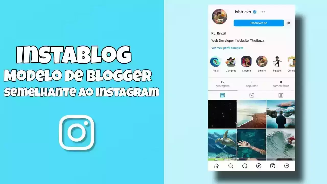 Instablog - Modelo de blogger semelhante ao Instagram